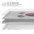 South Korean Flag Distressed MacBook Air 13in M1 (2021) Case plus Skin